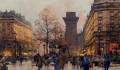 Les Grands Boulevards A Paris Parisian gouache Eugene Galien Laloue